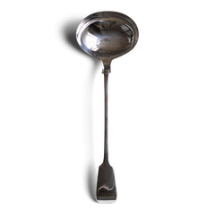 This well-proportioned and beautifully designed ladle has an elegant fiddle handle and extensive hallmarks, and would sit well alongside a tureen of soup or bowl of festive punch. 