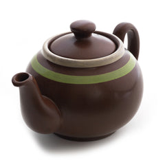 Brown Betty Teapot - green stripe