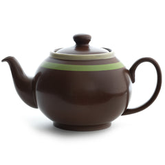 Brown Betty Teapot - green stripe