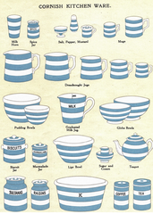 A 1930s Cornish Kitchen Ware Advertising Poster