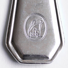Vintage hotel ware silver-plated WMF knives and forks, made for Holland &amp; America Line, the cruise liner company