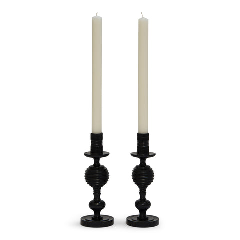 Pair Ebony Candlesticks