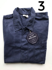 Vintage French work jacket grey-blue