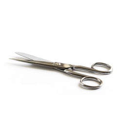 These handy household scissors are small and light-weight, and therefore perfect for everyday home and office use.  With polished bright steel blades, one sharp and one rounded, they are ideal for stationary, craft and domestic haberdashery, and will fit perfectly alongside your pens and pencils in your desk tidy.