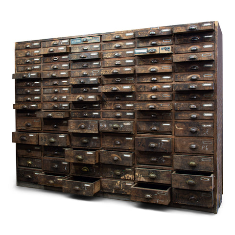 Magnificent Bank Of Workshop Drawers