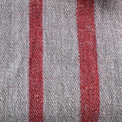 Ox Blood Stripe Linen