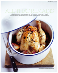 Serve the perfect roast chicken in our oval enamel roasting dish with cover