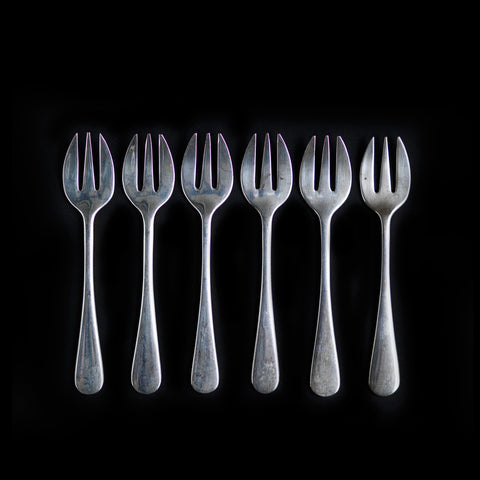 Set 6 oyster forks