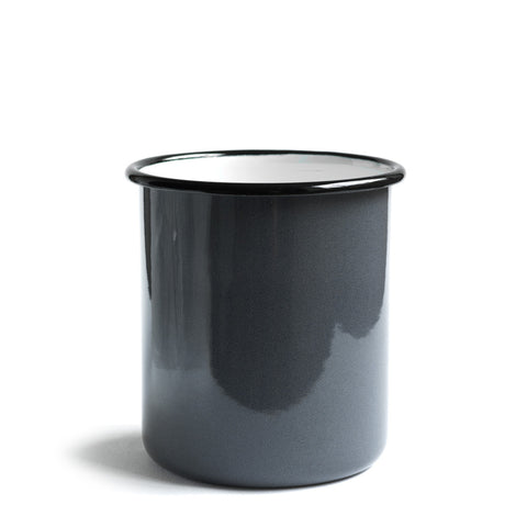 Grey enamel cutlery holder