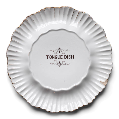 Edwardian Butcher's Tongue Dish