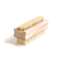 Our traditional eco friendly wooden nailbrush has two sets of natural bristles, one for cleaning dirt from your nails, and a broader set for scrubbing hands.  Makes the perfect vegetable and potato scrubber too.