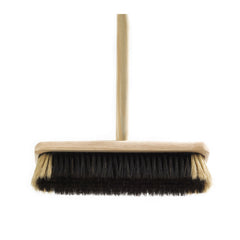 Our everyday broom is handmade, and by one the last surviving brush makers in the UK. It has a traditional arrangement of white and dark hog's hair set in a wooden head, and is excellent for sweeping tiled and stone floors, floorboards and around fireplaces